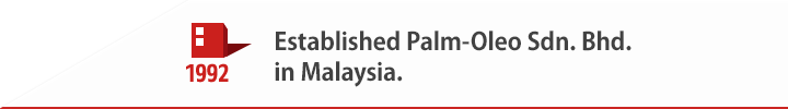 1992 Established Palm-Oleo Sdn. Bhd. in Malaysia.