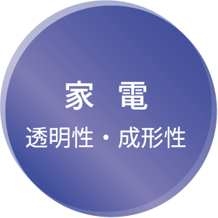 家電 透明性・成形性